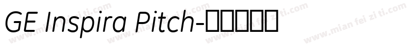 GE Inspira Pitch字体转换